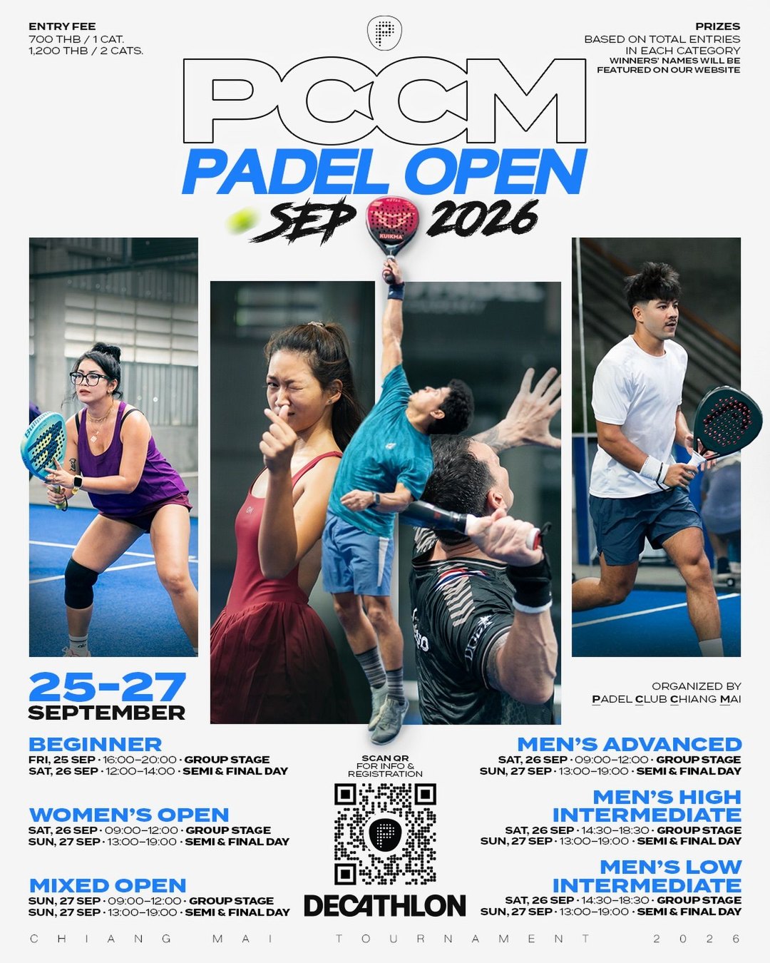 PCCM Padel Open tournament poster