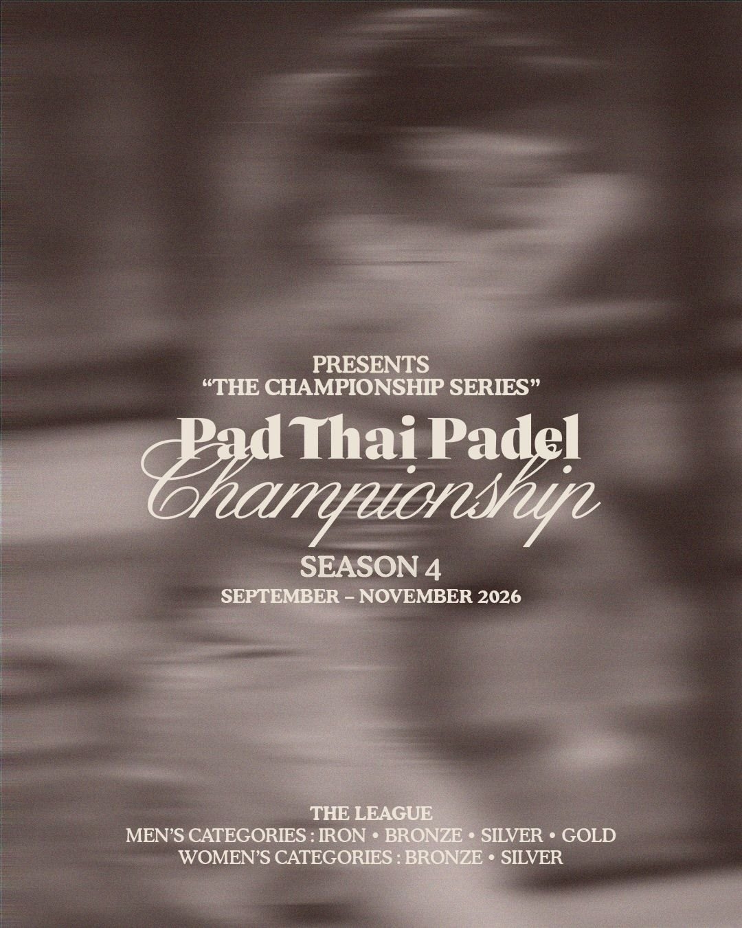 Pad Thai Padel Championship — Season 4 tournament poster